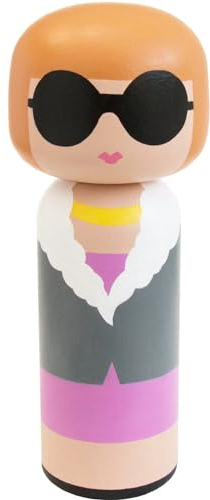 Lucie Kaas SI01AN Anna Holzfigur, Holz, Mehrfarbig, 14,5cm