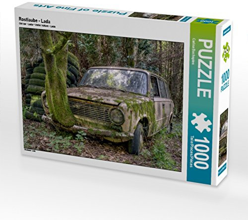 CALVENDO Puzzle Rostlaube - Lada 1000 Teile Puzzle quer | 1000 Teile Lege-Größe 64 x 48 cm Foto-Puzzle für glückliche Stunden