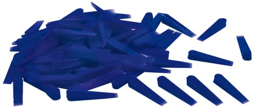 Karl Dahm Fliesenkeile aus Plastik, blau, 500 Stück I Länge 30 mm, Breite 6 mm, Höhe 5 mm I Leichtes Fliesen legen mit professioneller Fliesen Verlegehilfe – 10435