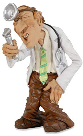 Les Alpes Figur HNO-Arzt, 14cm - handbemalte Sammlerfigur aus hochwertigem Kunstharz