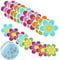 FIGFYOU 20 Pezzi Adesivi Antiscivolo per Vasca da Bagno Adesivi Antiscivolo a Forma di Fiore in 6 Colori per Piatto Doccia, Vasca da Bagno, Doccia, Piscine, 11.7CM e 7 CM