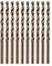amoolo 5/32 inch Cobalt Drill Bits(10Pcs), M35 HSS Metal Jobber Length Twist Drill Bit Set for Hard Metal, Stainless Steel