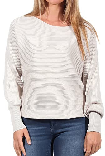 ONLY Femme Onladaline L/S Short Pullo KNT Noos Pull-Over, Gris (Pumice Stone), M EU