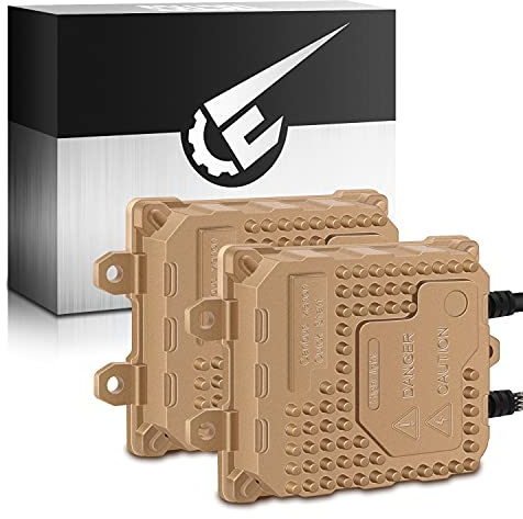 TECTICO HID Ballast au xénon 55W Démarrage rapide, Kit de remplacement de ballasts universels à courant alternatif pour phares au xénon HID, 2 pièces