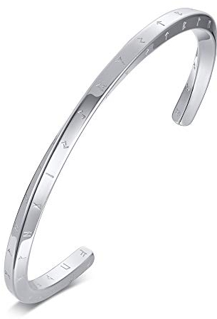 XUANPAI Nordischer Wikinger Schmuck Nordisches Armband für Männer Schutzamulett Mobius Armreifen Valknut Vikinger Talisman Armband Geburtstagsgeschenk