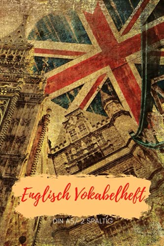 Englisch Vokabelheft: Vokabelheft DIN A5-100 linierte Seiten mit 2 Spalten| Das perfekte Geschenk für alle die englische Vokabeln lernen wollen oder müssen