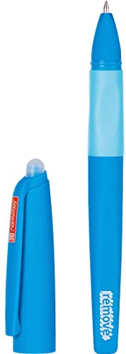 BRUNNEN, Remove, Radierbarer Gelschreiber für Schule/Universität/Büro, Ersatz für Kugelschreiber & Tintenroller, Nachfüllbar, rutschfeste Griffzone, schnell trocknende Gel-Tinte (Azur)