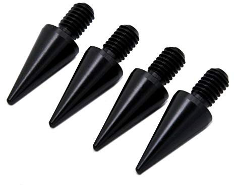 PrecisionGeek Black Anodised Aluminium Speaker Spikes / M8 / 20mm Long/for Speakers, HiFi Stands, Soundbars / (Set of 4)