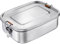 Westmark 23592270 - Lunch Box, capacità 1500 ml, con guarnizione in silicone, divisorio in acciaio inox e silicone, Viva Maxi, colore: Argento