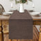 Tischläufer Frühling Modern, Tischläufer Abwaschbar, Tischläufer Leinenoptik, Tischläufer Wasserabweisend, Tischläufer für Esszimmer Party Urlaub Dekoration (Dunkelbraun, 40 x 240 cm)