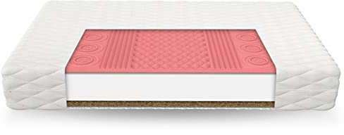 FDM Empoli MAX Matratze 120x200 cm Kaltschaum Höhe 18 cm Härtegrad H3 H4 Kokos Visco-Schaum Öko-Tex Allergikergeeignet Jersey Bezug Waschbar