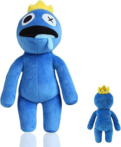 Rainbow Friends Peluche Blu Peluche Grande 30 cm/60 cm/80 cm Bambola di Pezza Morbido Peluche Regalo per Gli Appassionati di Gioco (80cm)