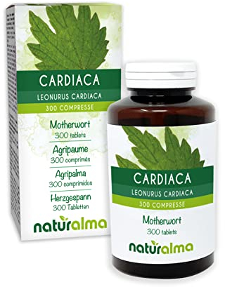 Herzgespann (Leonurus cardiaca) Kraut mit Blüten Naturalma - 150 g - 300 Tabletten - Nahrungsergänzungsmittel - Natürlich und Vegan