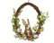 Decoris Türkranz 36cm Kranz mit Kunststoff Blumen Ostereier Osterhase Osterdeko Frühlingsdeko Hängedeko bunt