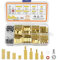 486 Pezzi M2.5 Ottone Maschio Femmina Esagonale Distanziatore Standoff Vite Dado Pilastro Filettato PCB Kit Scheda Madre