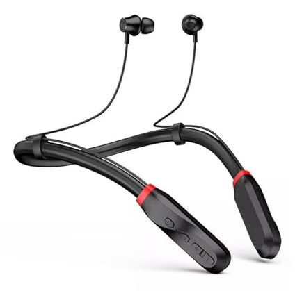 Bluetooth Neckband Headphones, Wireless Stereo Noise Cancelling Earphones with 100 Hours Battery Life, Magnetic Lightweight Sports Headset Voice Assistant, for Running Workout