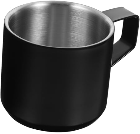 PRETYZOOM Tazza Da Caffè in Acciaio Inossidabile Tazzine Caffè in Metallo Tazza Caffè in Acciaio Inossidabile Tazza Tè Tazze Di Latte Tazza Di Caffè Viaggiare Doppio Infrangibile