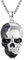 OHAYOO Totenkopf Rocker Kette Silber 925 Totenkopf Anhänger Halskette Hip Hop Punk Rock Kette Halloween Schmuck Geschenke für Damen Herren