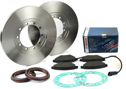 ROBUST Rear Brake Discs Pads Hub Seals Gaskets for Ford Transit Mk7 2.4 2.2 RWD 1819638 1387850 1521590 1451765 2006-2014