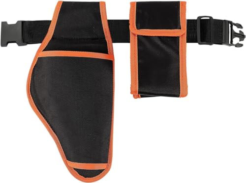 GOVNPJ Borsa per forbici elettrice,Borsa portautensili portatile,Borse per forbici elettriche senza fili,Borsa da giardino con porta attrezzi per cintura, organizer, porta attrezzi, marsupio