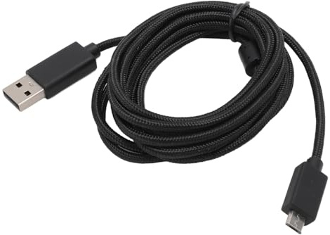 Yunseity Charging Cable for Logitech G933 G633 G633S G933S G533 Gaming Headsets, Micro USB Charger Cord Replacement, Nylon Braided Cord, 6.4ft