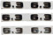 LAZIRO Brillantes Chrom, matt, glänzend, Schwarz, Nummer 6,3, Embleme, passend for Mercedes Benz AMG W207 W211 W212 W203 W204 W205 C63 E63 (Size : Glossy Black)