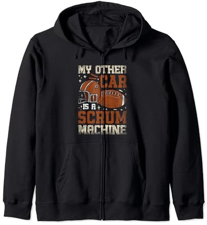 Mein anderes Auto ist ein Scrum Machine Rugby Kapuzenjacke