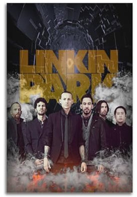 TESUXYEHH Band-Poster, Linkin Park, dekoratives Gemälde, Leinwand, Wandposter und Kunstdruck, modernes Familienschlafzimmer, Dekoration, Poster, 20 x 30 cm