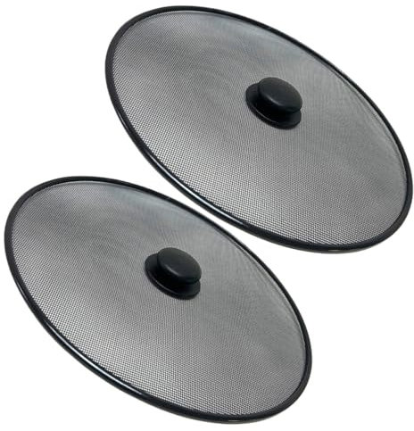 Ciieeo 2pcs Stove Splash Guard Pot Lids for Cooking Frying Pan Splatter Screen Cover Multi-functional Grease Splatter Guard