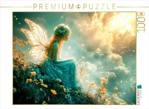 CALVENDO Puzzle Nachdenkliche Fee | 1000 Teile Lege-Größe 64 x 48 cm Foto-Puzzle für glückliche Stunden