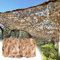 Filet Camouflage Sable Pergola 3x9m(9.8x29.5ft),Filet Militaire,Tissu Oxford,Filet Camo pour Soleil en Plein Air Thème Parti Décoration Voiture Couvre,Sable