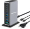 520W Ladegerät: 8 Anschlüsse, darunter 4 USB C und 4 USB A, unterstützt PD/PPS Laden, geeignet für MacBook, iPad, iPhone 16/15/14-Serie, AirPods, Switch, Samsung und Google Geräte
