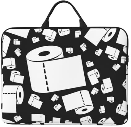 Toilet Paper, 14 Inch Laptop Sleeve, Notebook Bag Laptop Case Sleeve Briefcase with Handle