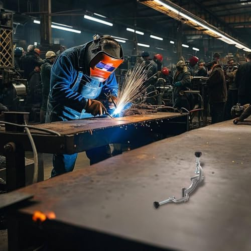 babominimer Morsetto regolabile ad angolo retto per saldatura, morsetto per tubo versatile da 1-40 mm per piastre in ferro/alluminio/acciaio inossidabile, regolazione dell'angolo di 180°, stampo in