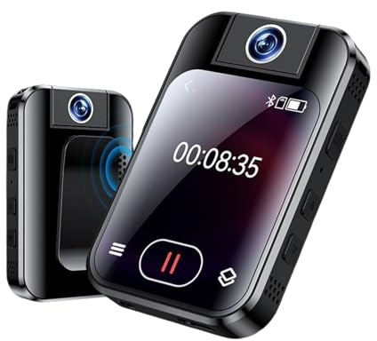 VBESTLIFE Lettore MP3 con Fotocamera, Lettore MP3 Bluetooth 5.4 con Touch Screen da 2 Pollici, Altoparlante Integrato e Clip di Sicurezza, per Musica Foto Video