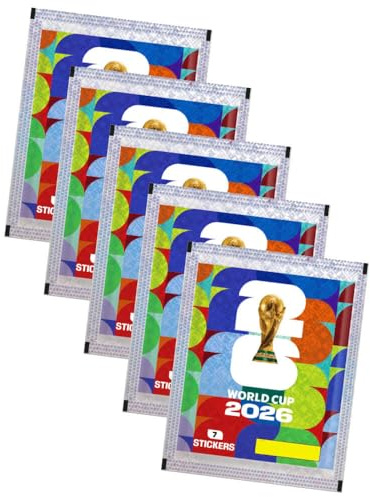 World Cup 2026 Sticker - WM Sammelsticker - 5 Tüten