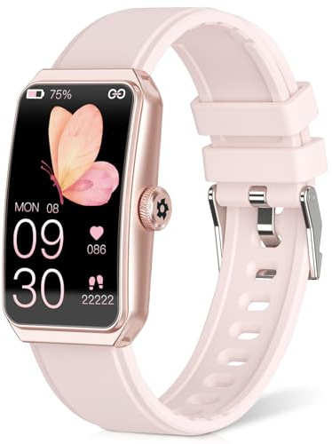 Fitness Tracker, Activity Trackers with 24/7 Heart Rate, Blood Pressure Oxygen Sleep Monitor, 100+ Sports Modes Step Counter, IP68 Waterproof Calories Pedometer for Women