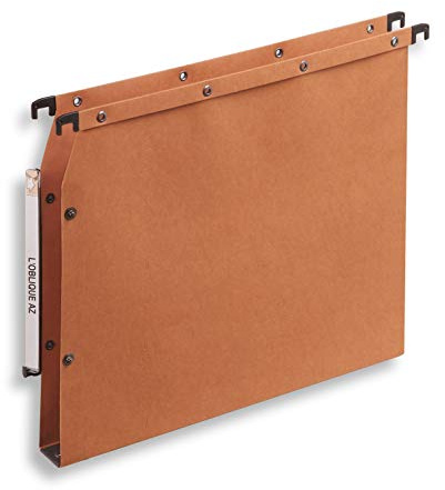 Elba AZV Ultimate A4 Manilla Lateral Suspension Files, 30mm Base, 240 GSM - Orange (Pack of 25)