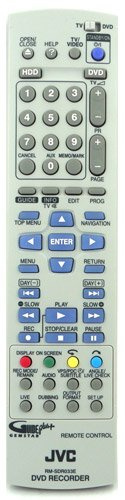JVC RMSDR033E Remote Control for JVC DVD Player.