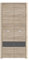 FORTE YOOP Schrank 90 95, Kleiderschrank klein Jugendzimmerschrank Kinderzimmerschrank Drehtürenschrank, 2-türig, Holzdekor: Sonoma Eiche / Grau Matt, 93.5 cm breit x 194 cm hoch x 58 cm tief