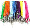 CKB LTD 24x Mixed Ribbon Waxen Organza Cord Fit DIY Bead Pendant Necklace Lobster Clasp