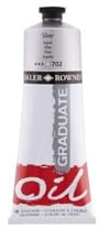 Daler-Rowney Graduate Oil Paint, Aluminium Tube, 6.76oz - 200 ml, Silver