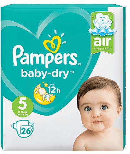 Pampers Windeln babydry Größe 5 Junior, 1123 kg, Sparpack