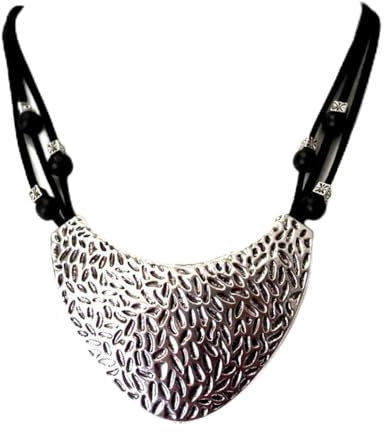 OLAF STRAUSS DESIGN Damen Holz - Metall - Kette handgearbeitet