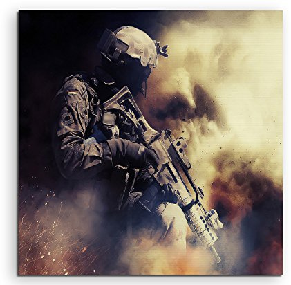 Fantasy-Art German KSK Leinwandbild in 60x60cm Made in Germany! Preiswerter fertig gerahmter Kunst-Druck zum Aufhängen - tolles und einzigartiges Motiv. Kein Poster oder Plakat!