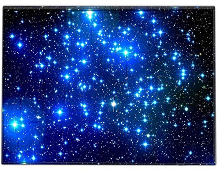 Silent Monsters Tapis de Souris S 24 x 20 cm, Petit Mouse Pad, Motif Cosmos, Tapis de Souris en Tissu, antidérapant, Silencieux, Le Jeu vidéo, Bureau, Home Office, Lavable, Enroulable, Cousu