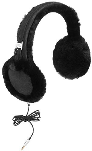UGG Classic Wired Sheepskin Ohrenwärmer 2018 Schwarz - Ohrenschützer aus echtem Pelz - Unisex - Erwachsene