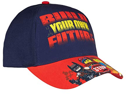 LEGO Movie 2 Jungen Cap mit buntem Fotodruck, 52, Dunkelblau