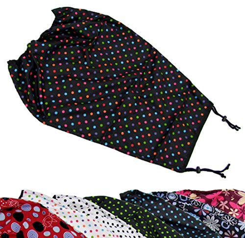 BAMBINIWELT SONNENSEGEL Sonnenschutz Sonnendach UV50+ für Kinderwagen Buggy DESIGN (schwarz bunte Punkte) XX