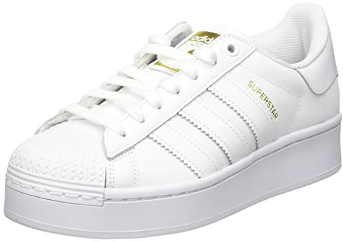 Adidas Superstar Bold W, Scarpe da Ginnastica Donna, Bianco/Bianco/Oro Met., 41 1/3 EU